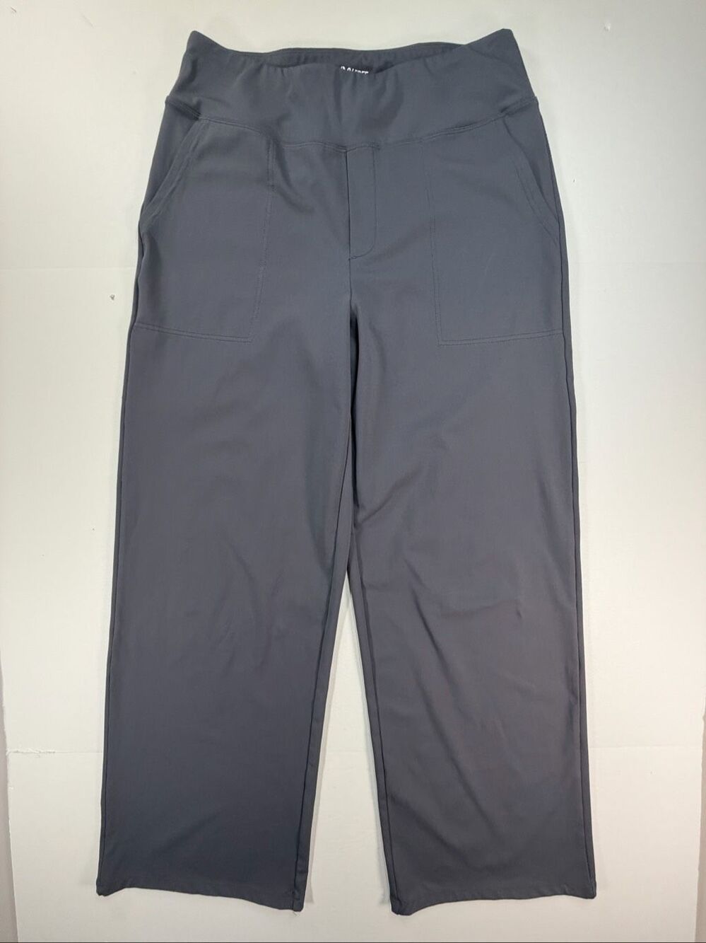 G4Free Women’s Golf Pants Gray Pull On Stretch Performance Straight Leg Large